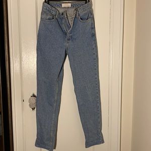 American Apparel. High-waisted Blue Jeans. Size 26
